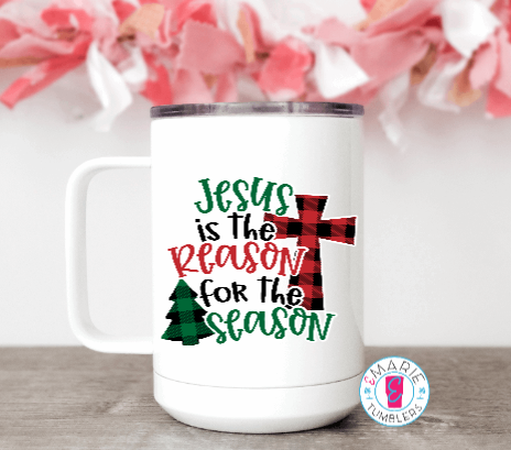 Jesus is the reason for the season sublimation tumbler