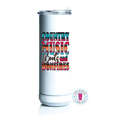Country Music Boots and Bonfires Speaker Tumbler