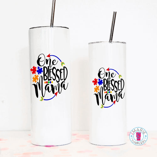 One Blessed Mama Sublimation Tumbler